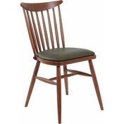 Resim Ashbourne Ahşap Mutfak Sandalyesi Yeşil 