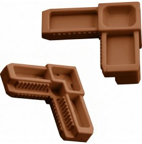 Resim Altınes 17x25 Sineklik Köşe Takozu x 12 - Kahve 