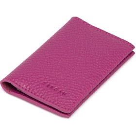 Resim Fuşya Deri Unisex Kredi Kartlık - S1KK00000266-C42 