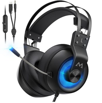 Geeroyoo Mpow Hc6 Usb/3.5mm Kulaklık: Dönebilir Mikrofonlu, Gürültü Önleyici, Rahat Tasarım, Her Cihaz İçin Uyumlu