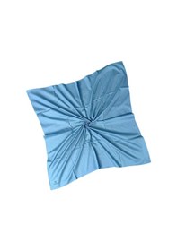 Resim Mim Eşarp Valino Organik Pamuk Düz Renk Eşarp 100x100 Cm - Doğal Ve Nefes Alabilen Kumaş İndigo 