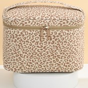 Resim [1 Adet Leopar Desenli Kozmetik Çantası] Unisex-Yetişkin Büyük Kapasiteli Kozmetik Çantası, Leopar Desenli Seyahat Makyaj Organizatörü, Güzellik Aletleri İçin Dayanıklı Fermuarlı Saklama Çantası, Kokusuz 