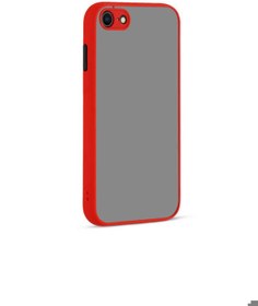 Resim Apple iPhone 7 Uyumlu Kılıf Hux Kapak Kırmızı 