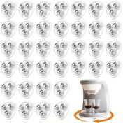 Resim Dashanshop Siyah 36'lı Paket Dayanıklı Abs 360 Dönen Kendinden Yapışkanlı Toplu Tekerlekler 