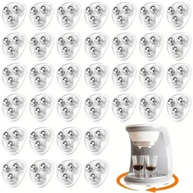 Resim Dashanshop Siyah 36'lı Paket Dayanıklı Abs 360 Dönen Kendinden Yapışkanlı Toplu Tekerlekler 