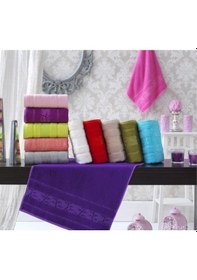 Resim Bambu Havlu Seti 6'lı %100 Gerçek Bamboo El Yüz Havlusu 