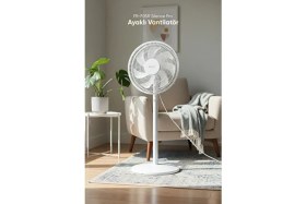 Resim Fressi Ayaklı Vantilatör 60 W Kumandalı 3 Kademe Hız Ayarlı FR-F05R Silence Pro 