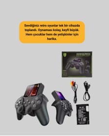 Resim ZERO LAND XMPDBY 500 Dahili Oyunlu Taşınabilir Retro El Konsolu-2.4 inç (03730) Renkli Ekranlı 