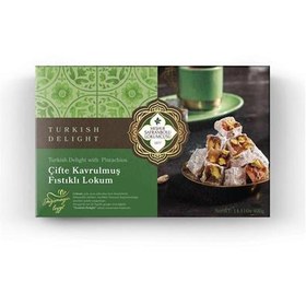 Resim Meşhur Safranbolu Lokumcusu Double Roasted Turkish Delight with Pistachios 400g (14.11 oz) 