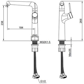 Resim Creavit Flow Evye Bataryası Krom krom 
