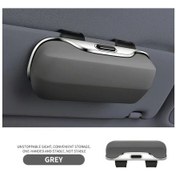 Resim Hightower Gri Araç Gözlük Kutusu Ve Güneşlik Klipsi - Sağlam Abs Saklama Kutusu, Sürücü Ve Yolcu İçin 