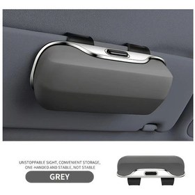 Resim Hightower Gri Araç Gözlük Kutusu Ve Güneşlik Klipsi - Sağlam Abs Saklama Kutusu, Sürücü Ve Yolcu İçin 