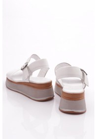 Resim Dgn 1250 Kadin Sandalet 1250-2497-R0198 Beyaz 