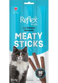 Resim Meaty Sticks Somonlu Kedi Ödül Çubuğu 3x5gr 