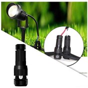 Resim Springsun Siyah Nylon Bahçe Aydınlatma Kablo Bağlantısı, Dış Mekan Işık Prizı, Kesintisiz Elektrik Bağlantı Elemanı 1 Adet 