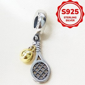 Resim 1pc Preppy Spor Tarzı S925 Gümüş Tenis Raketi & Top Mücevher Kolye, Moda DIY Takılar Kadınlar İçin, 3.4Mm Yılan Zinciri Kolyeler Uygun, Günlük Giyim & Hediyeler İçin İdeal 