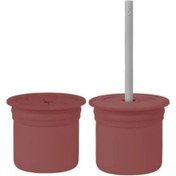 Resim Oioi Ham+hüp Pipetli Silikon Bardak Seti Velvet Rose / Powder Grey 