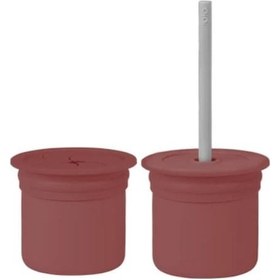 Resim Oioi Ham+hüp Pipetli Silikon Bardak Seti Velvet Rose / Powder Grey 