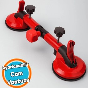 Resim Ayarlanabilir Çiftli Vantuz Vakum Aparatı Granit Fayans Mermer Taşıma Birleştirme Hizalama Düzeltme 