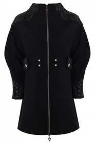 Resim Angle Puff Wool Coat - S 