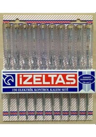 Resim İzeltaş 10 Adet 190 MM Düz Uçlu Elektrik Kontrol Kalemi 