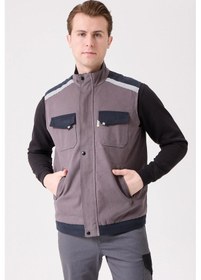 Resim Blaze Kışlık İş Yeleği Sıcak Tutucu, Rüzgar Geçirmez Ve Fonksiyonel Cepli Çalışma Yeleği Gri 