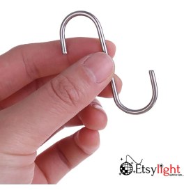 Resim Mediterian 6 cm Metal S Kanca, 50 adet, dayanıklı ve kullanışlı, 2 yıl garanti, TR menşei 