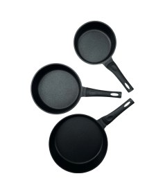 Resim Bambum Porto 3'lü Granit Tava Seti 20-24-28 Cm Siyah 