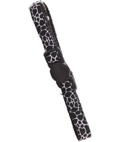 Resim Pawise Siyah Beyaz Mermer Desen Kedi Boyun Tasması 20-30 CM x 10 MM 