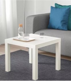 Resim IKEA Lack Orta Yan Sehpa Masa Parlak Cila Beyaz 55x55 Cm 