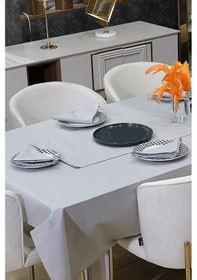 Resim Dream Kumaş Peçete Modelleri Leke Tutmaz Kumaş Peçete Çeyiz Seti 6lı Paket Açık Gri 
