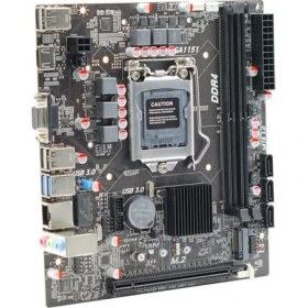 Resim Afox IH310C-MA6-V4 2xddr4 Vga+Hdmı 1xglan 1x M.2 Nvme Gen3 1151PIN Anakart 