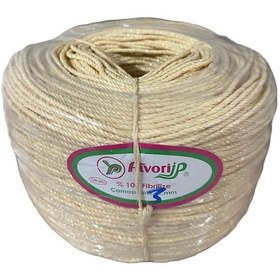 Resim Favori İp Halat Fh03 Pp Naylon Burgulu Örgü Çamaşır İpi - Krem - 100 Metre - 1 Adet Diğer 
