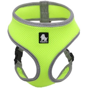 Resim Air Mesh, Neon Sarı Köpek-Kedi Göğüs Tasması - XL 
