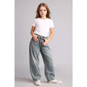 Resim DeFacto Baggy Fit Jean Pantolon Kız Çocuk H6075A826SP 