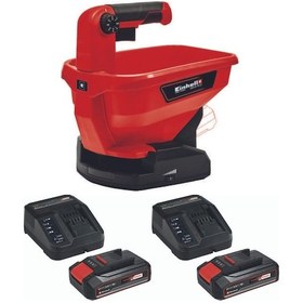 Resim Einhell Ge-Us 18 Li 2 X 2.5 Ah Akülü Çim Gübre Tuz Serpme Makinesi 