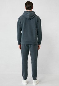 Resim Orta Antrasit Desenli Pamuklu Sweatpant / Eşofman Altı - Orta Antrasit / S 