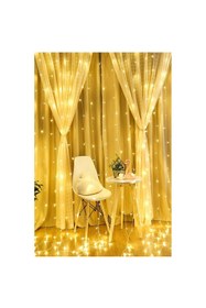 Resim Tor Store 2x2 Metre Nişan Kına İsteme Vb. Özel Günler İçin Saçaklı Perde Led Animasyonlu Askı Kancalı 