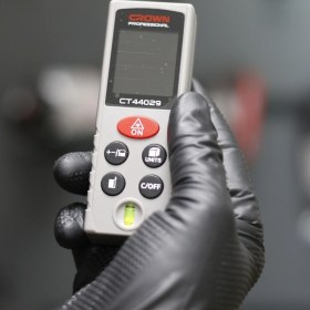 Resim Crown Dijital Lazer Metre 60M CT44029 | Yüksek Hassasiyetli Lazer Mesafe Ölçer 