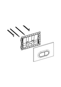 Resim VitrA Loop O 740-0586 Gömme Rezervuar Kumanda Paneli. Mat Krom 