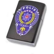Resim Anahtarlık Sepeti Polis Baskılı Çakmak 