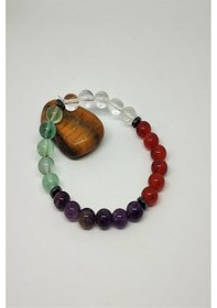 Resim Badeaccessories 8 Mm Erkek Yengeç Burcu Doğaltaş Bileklik Çok Renkli 