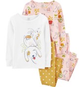 Resim Kız Bebek 4'lü Pijama Set 