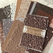 Resim 16 Paket Vintage Hollow Texture Kağıt Paketleri, Fantazi Temalı Kumaş ve Kağıt Malzeme Seti Düğün Dekoru İçin, Tüy Yok 