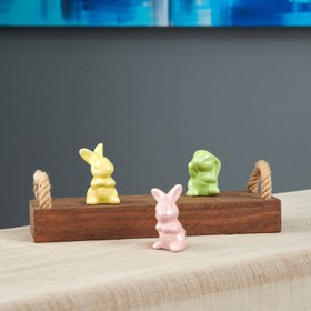 Resim KPM Dekoratif Pearl Rabbit Biblo - 7 cm - Asorti 