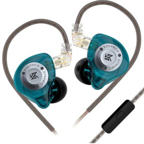 Resim KZ EDX Pro X Dinamik Sürücü HiFi IEM Kablolu Kulak İçi Kulaklık (Mikrofonlu) 