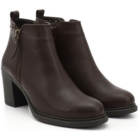 Resim Gönderi R Kadın Kahve Antik Fermuarlı Kalın Topuklu Bot Gkzb13420431 Kahve 