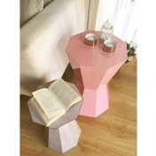 Resim Dipole Furniture Petek Parlak Lake Pembe Sehpa 