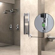 Resim Radiva Haiti Elektrikli Havlupan 200 Watt 300X1000 Düz Krom (On/off Düğmeli) 