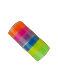Resim Pin Kristal Şeffaf Bant Renkli Makaralı 19 Mm. X 33 Mt. 6'lı Paket 
